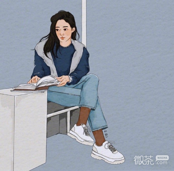 女生插画个性微信头像