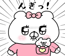 可爱的蝴蝶结熊熊微信表情包