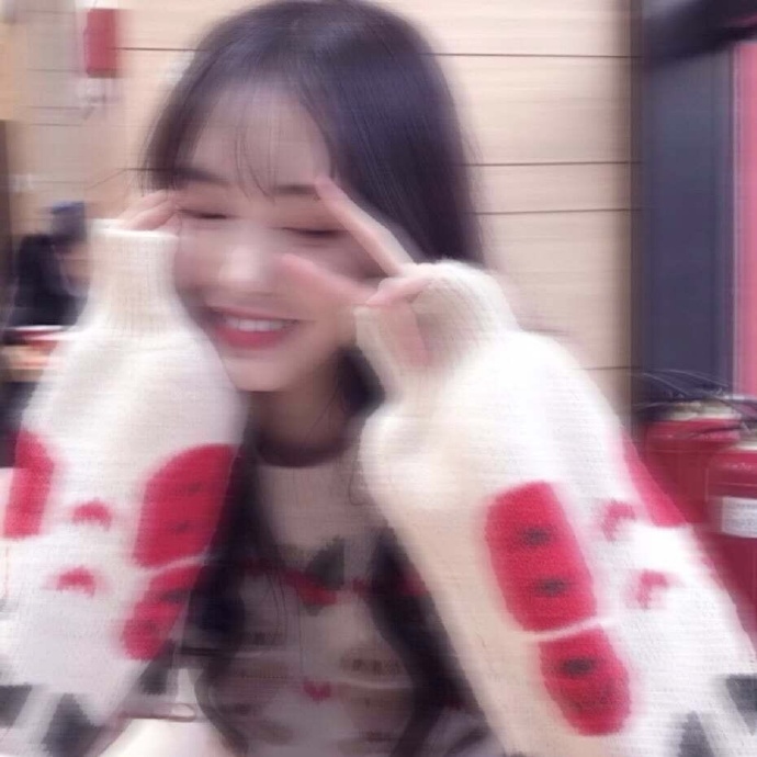 模糊朦胧的女生微信头像