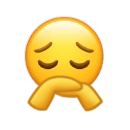 小黄脸双手撑头沙雕微信表情包