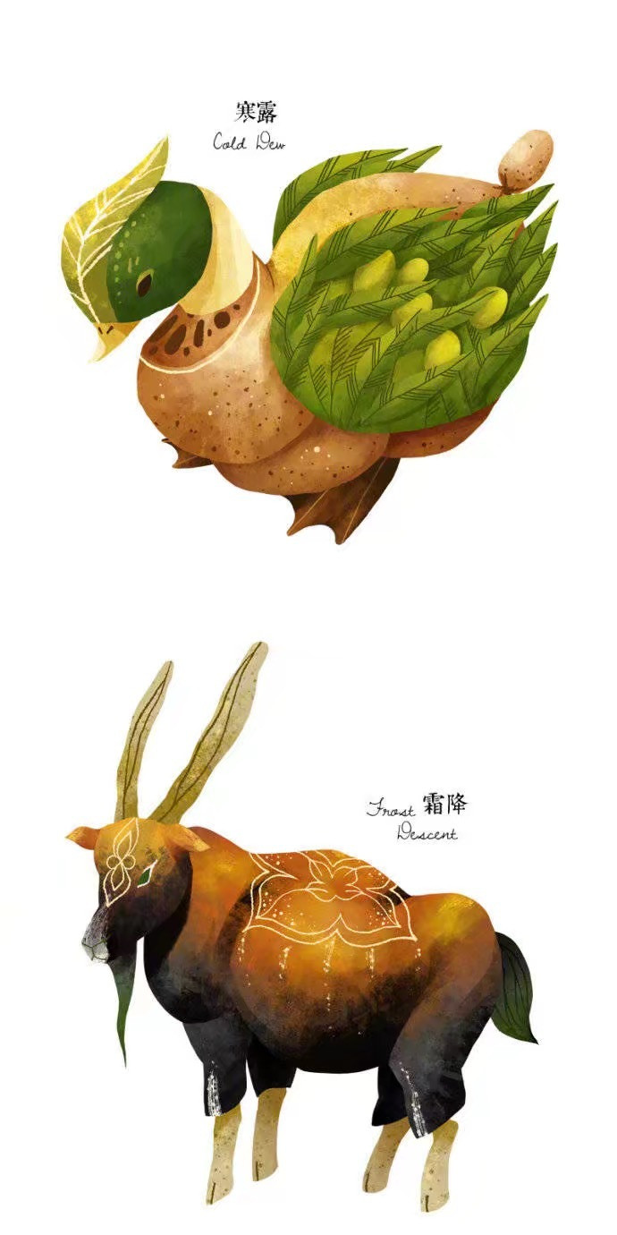 24节气里的绝美动物微信素材图片