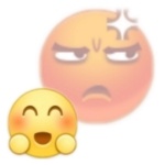 表面的你和内心的你emoji微信表情包