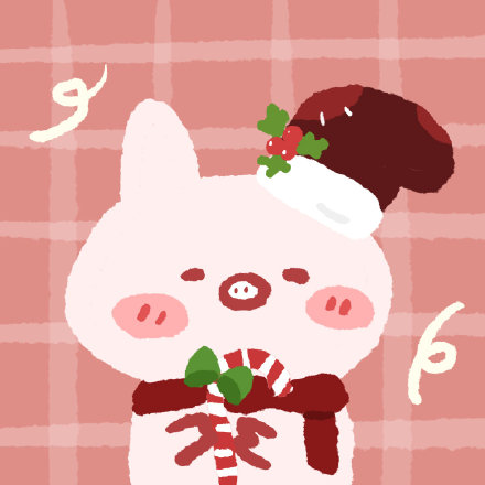 卡通可爱圣诞节动物微信头像