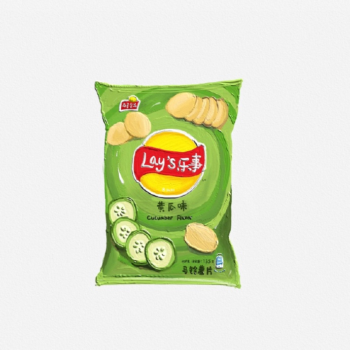 手绘零食个性微信头像