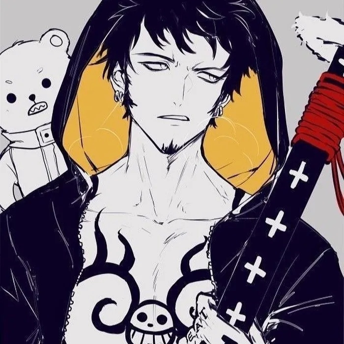 《海贼王》罗手绘微信头像