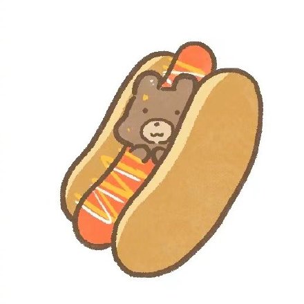 食物上的小熊脸可爱微信头像