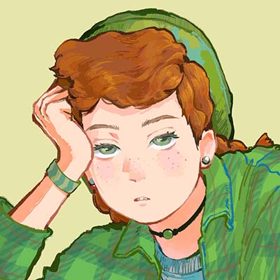 青春变形记主题的手绘头像