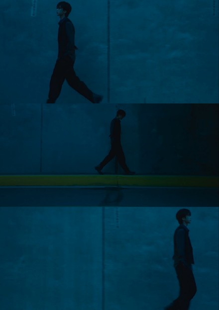 夜晚骑车帅气蔡徐坤写真微信头像