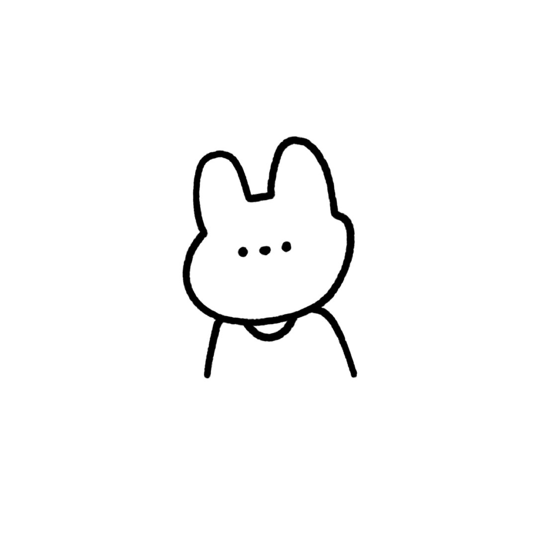 手绘简单又好看的卡通微信头像