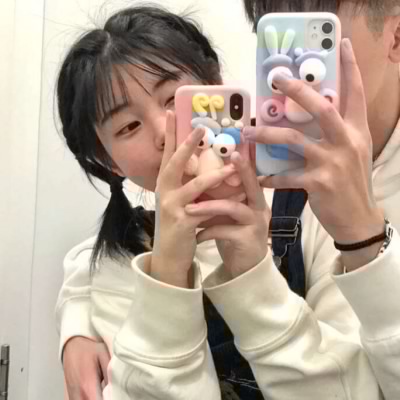 ins风秀恩爱又不失可爱的情侣头像