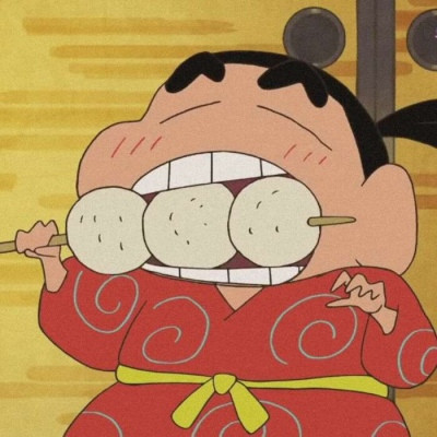 超萌的吃货蜡笔小新干饭头像