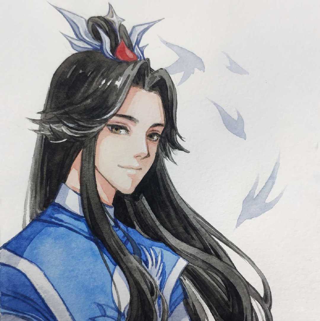 王者荣耀手绘情侣微信头像