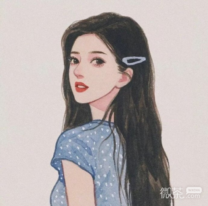 独特的彩绘好看的女生微信头像
