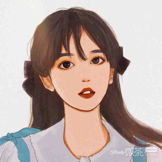 个性独特好看的彩绘美女微信头像