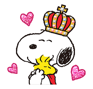 穿着王袍的史努比微信头像