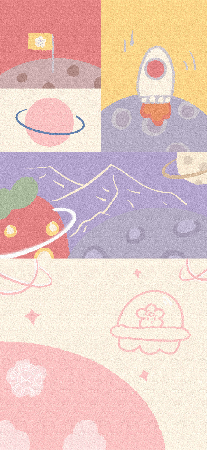 手绘卡通动画微信素材图片