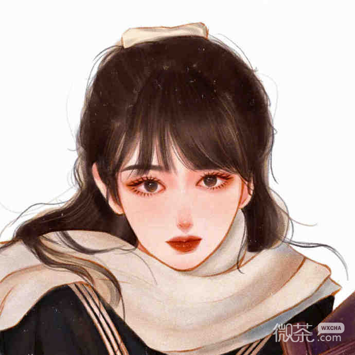 个性独特好看的彩绘美女微信头像