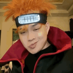 抖音网红歪嘴战神猕猴桃45度耐克嘴搞笑微信表情包