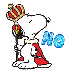 穿着王袍的史努比微信头像