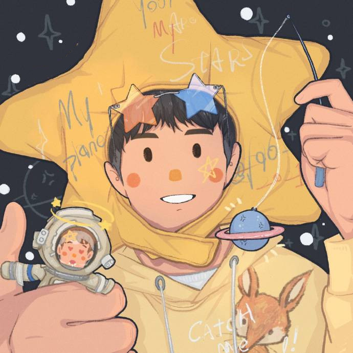 可爱男孩手绘可爱微信头像