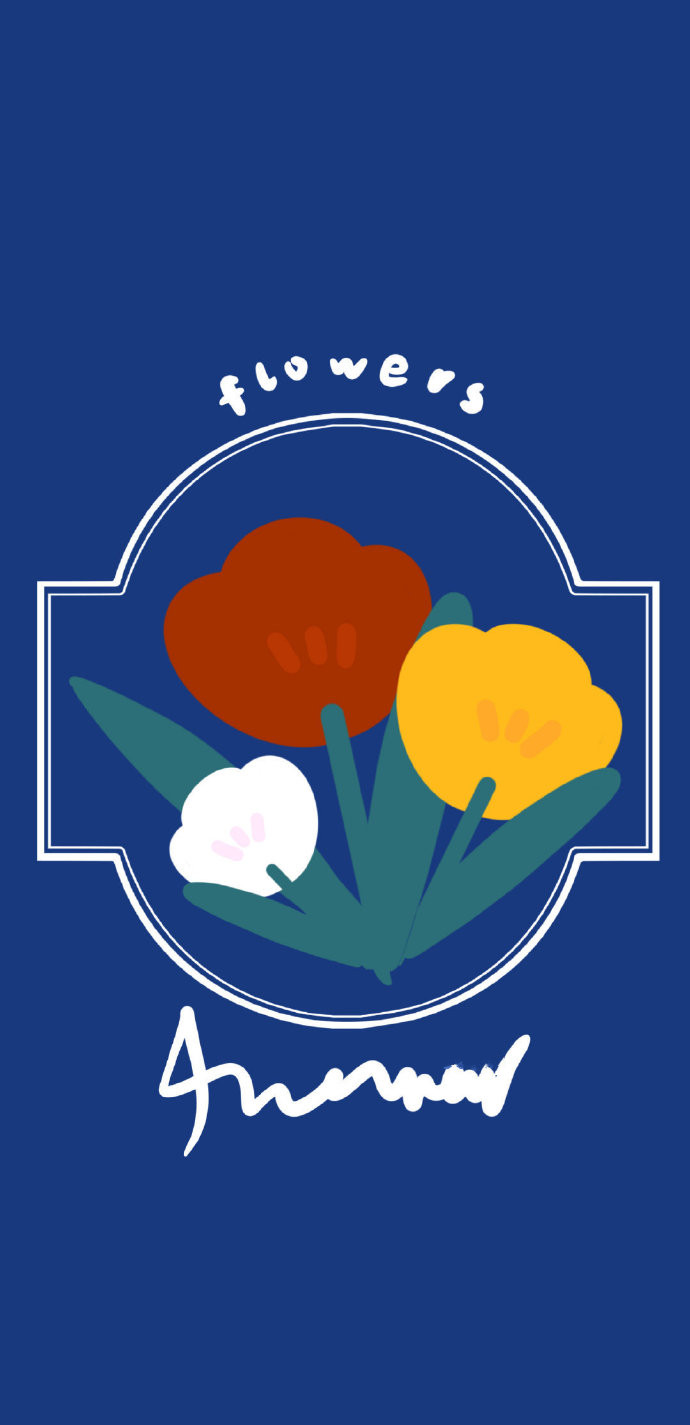 励志可爱蓝调风格手机壁纸