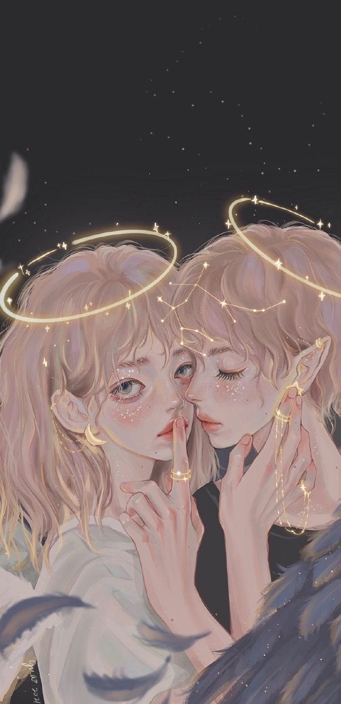 星座绝美手绘微信头像