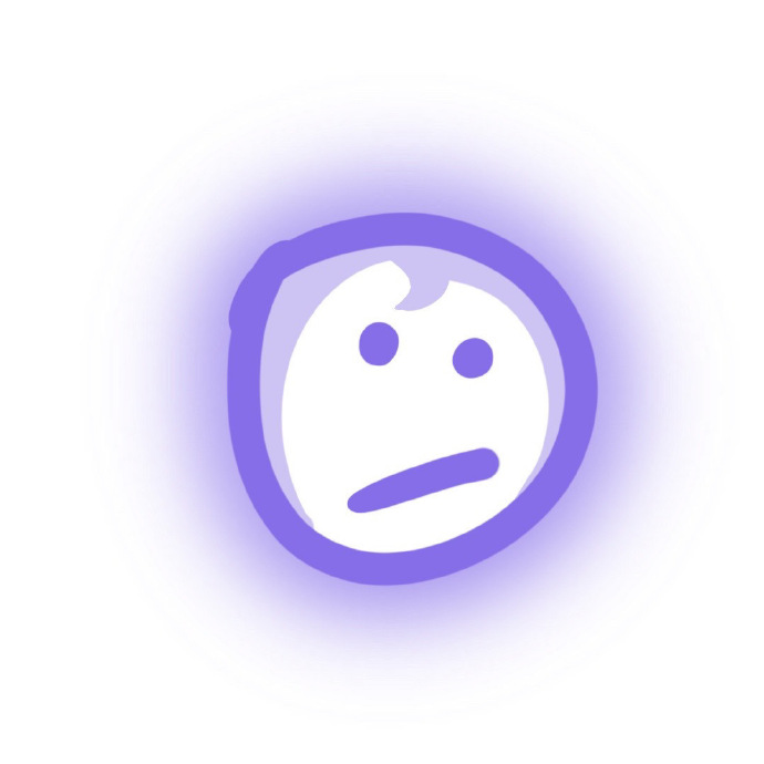 搞怪沙雕简笔画发光微信头像