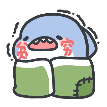 卡通小鲨鱼情侣微信头像