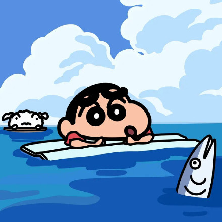 蜡笔小新夏日清凉微信头像