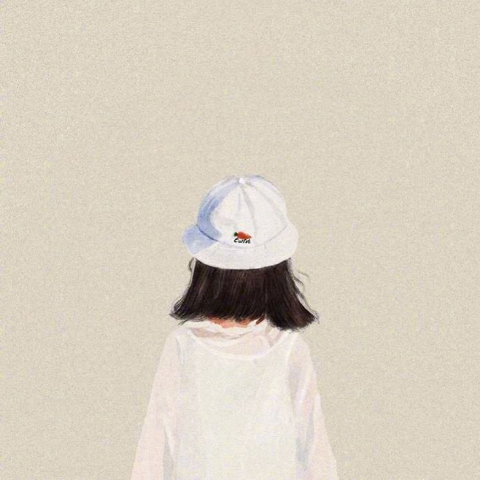 超唯美有意境的手绘背影微信头像