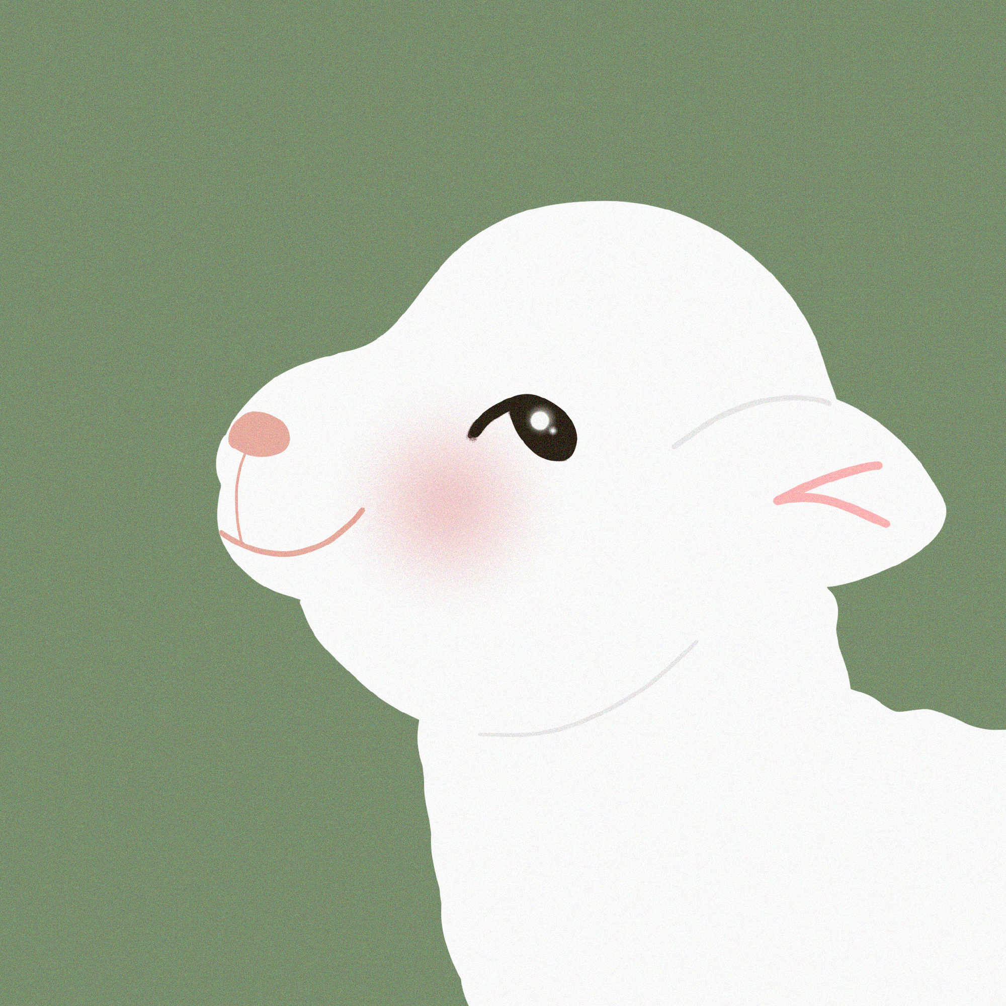 手绘可爱动物微信头像