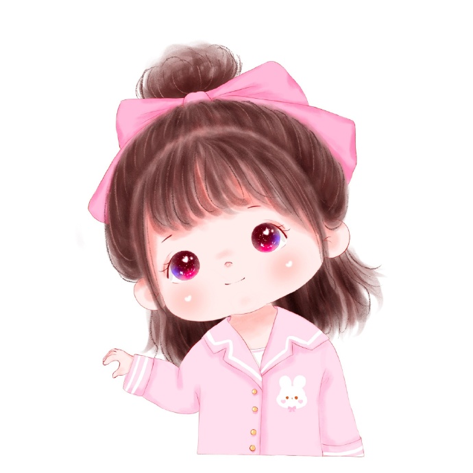 超可爱萌娃手绘情侣微信头像