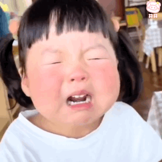 哭成小猪可爱丸子妹微信表情包