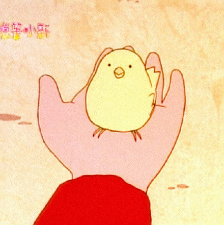 蜡笔小新与小鸡玩的微信头像