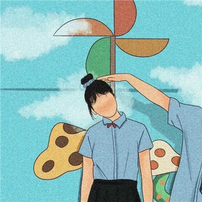 好看又很特别的卡通情侣头像