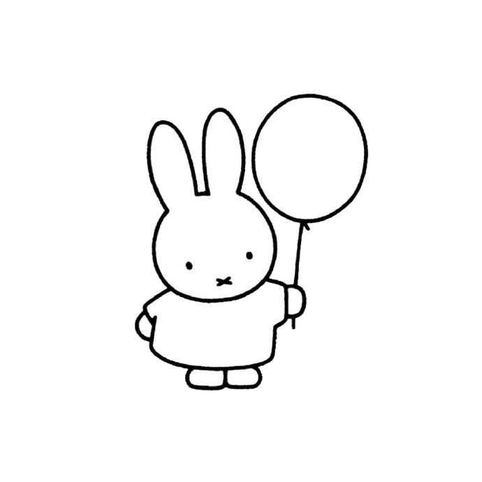 可爱卡哇伊的米菲兔子微信头像