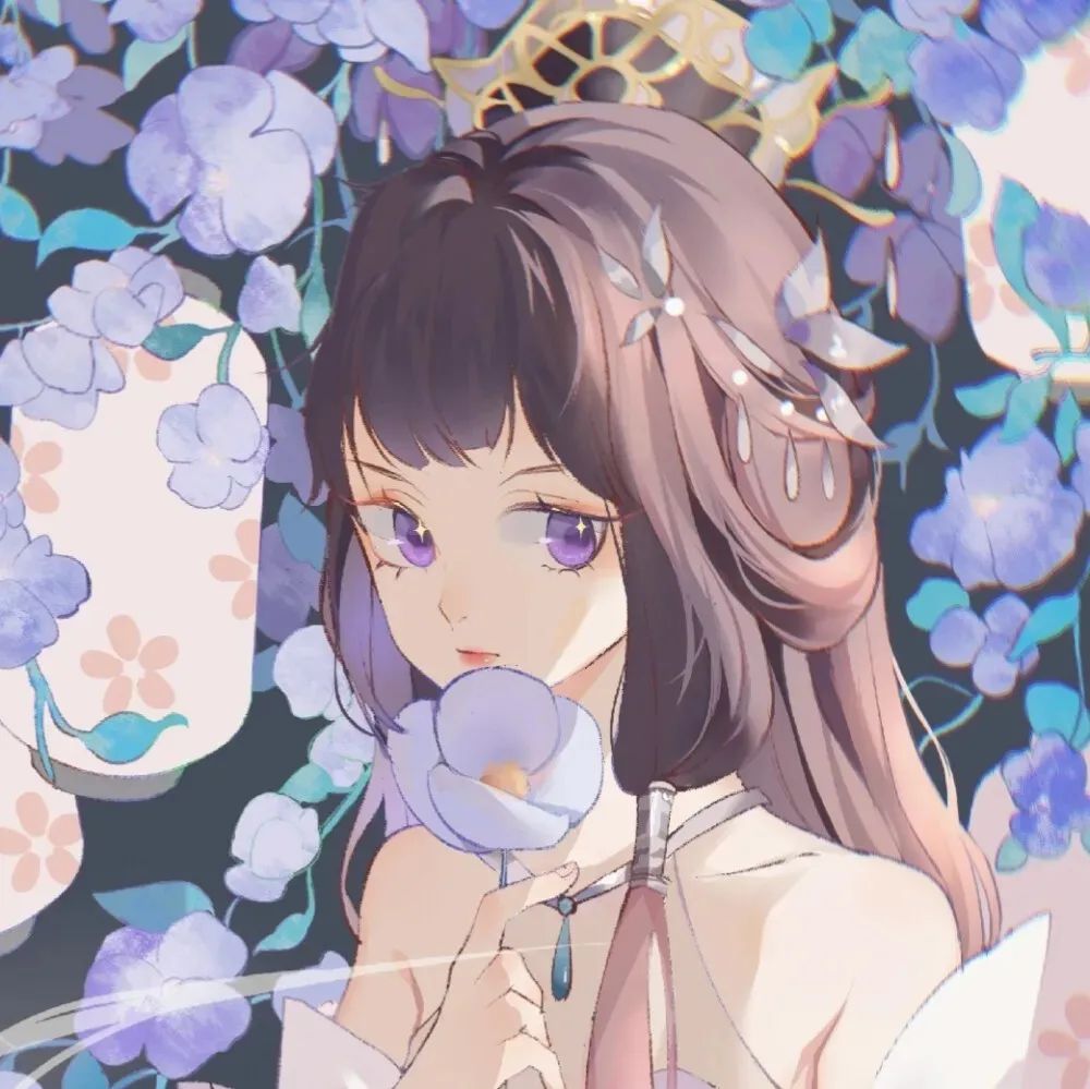 好看的动漫头像：靠边睡着的时候