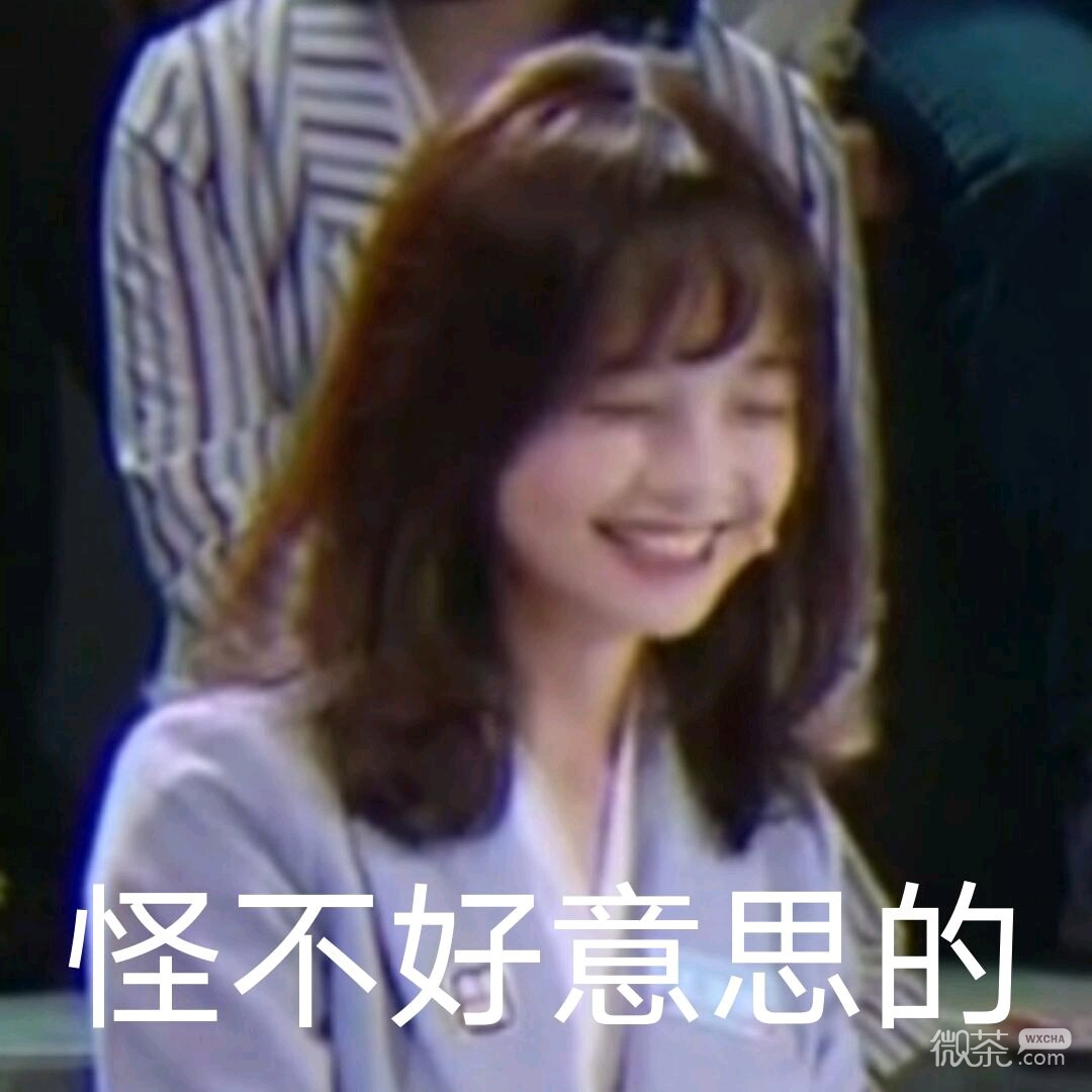 可爱主持人王冰冰微信表情包