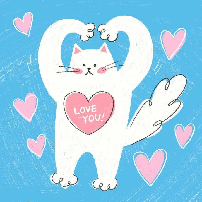 可可爱爱的插画清新手机壁纸