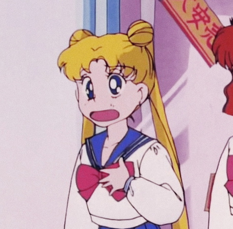 《美少女战士》月野兔&大阪奈留闺蜜微信头像