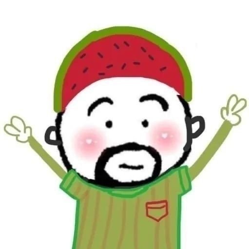 沙雕大叔脸憨憨微信头像