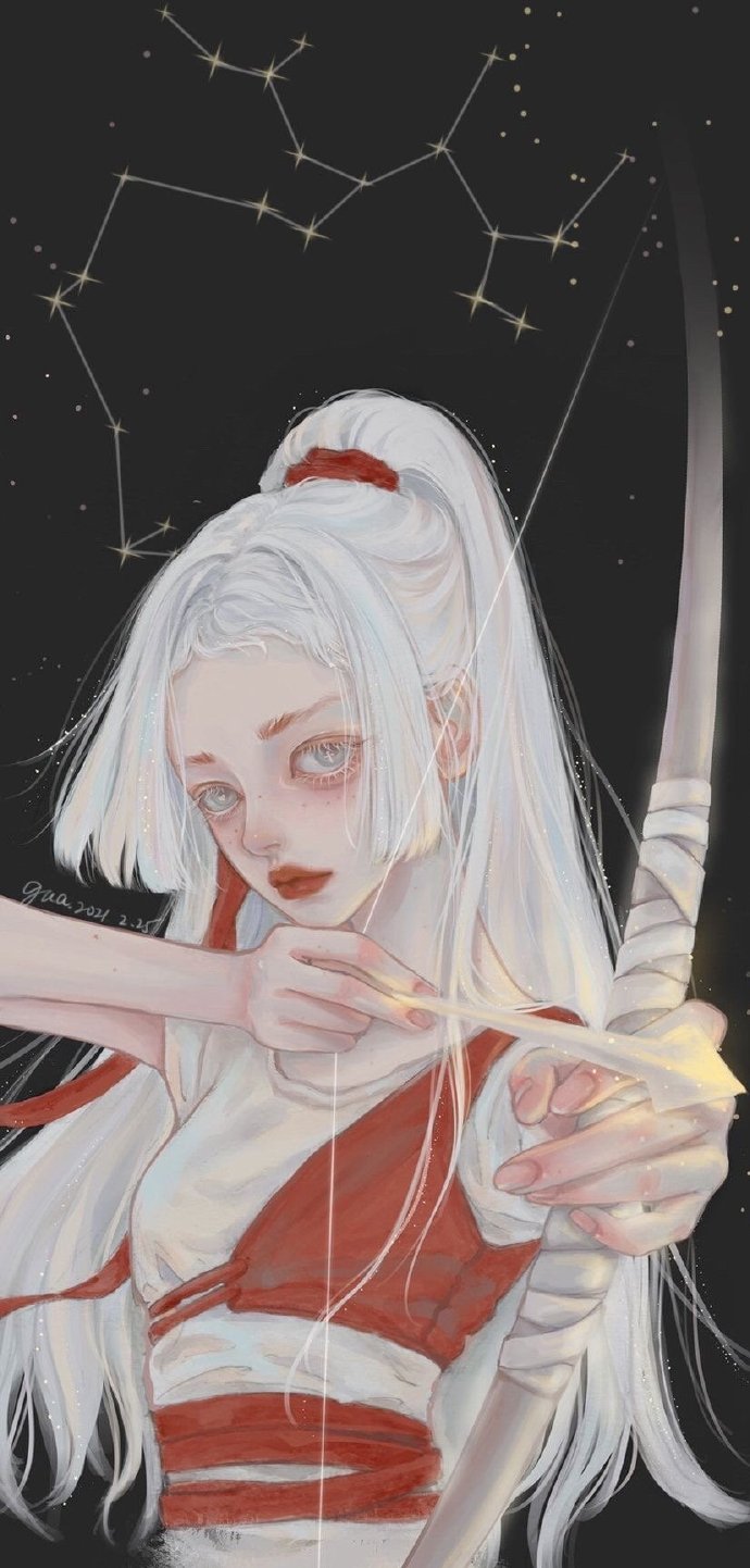 星座绝美手绘微信头像