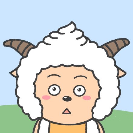 手绘懒羊羊可爱微信头像