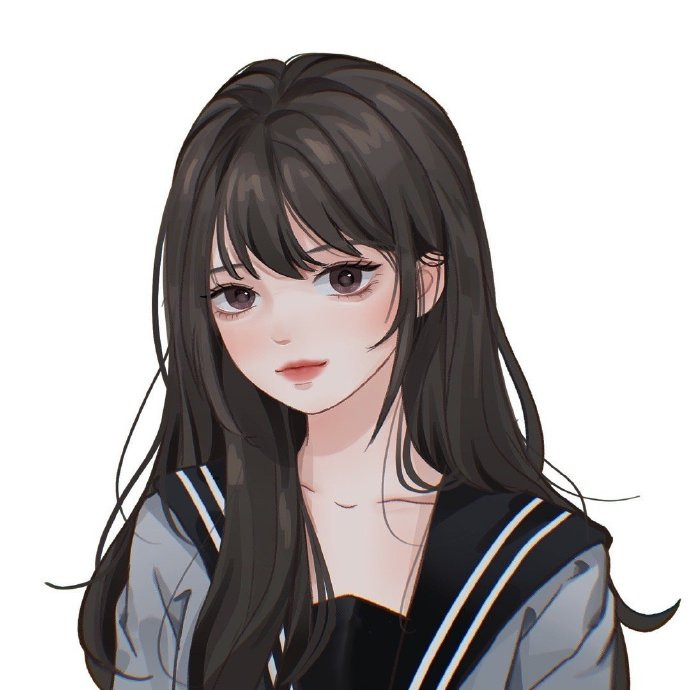 画风简约却不失精致的插画微信头像