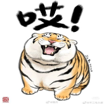 全网超火的小老虎微信头像