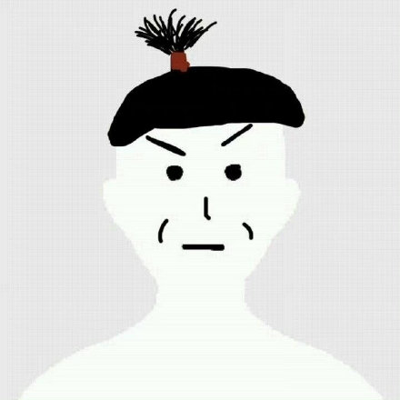 手绘沙雕小白脸微信头像