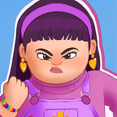 青春变形记主题的手绘头像