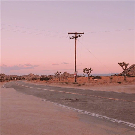唯美浪漫的意境夕阳微信背景图