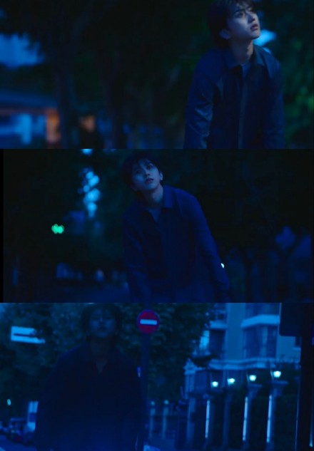 夜晚骑车帅气蔡徐坤写真微信头像