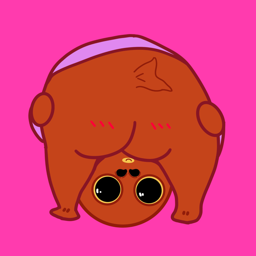 绿鱼头搞怪微信头像